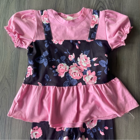 Toddler Girl Size 12-24 months Pink Floral NWOT Bundle Sets - Picture 8 of 11